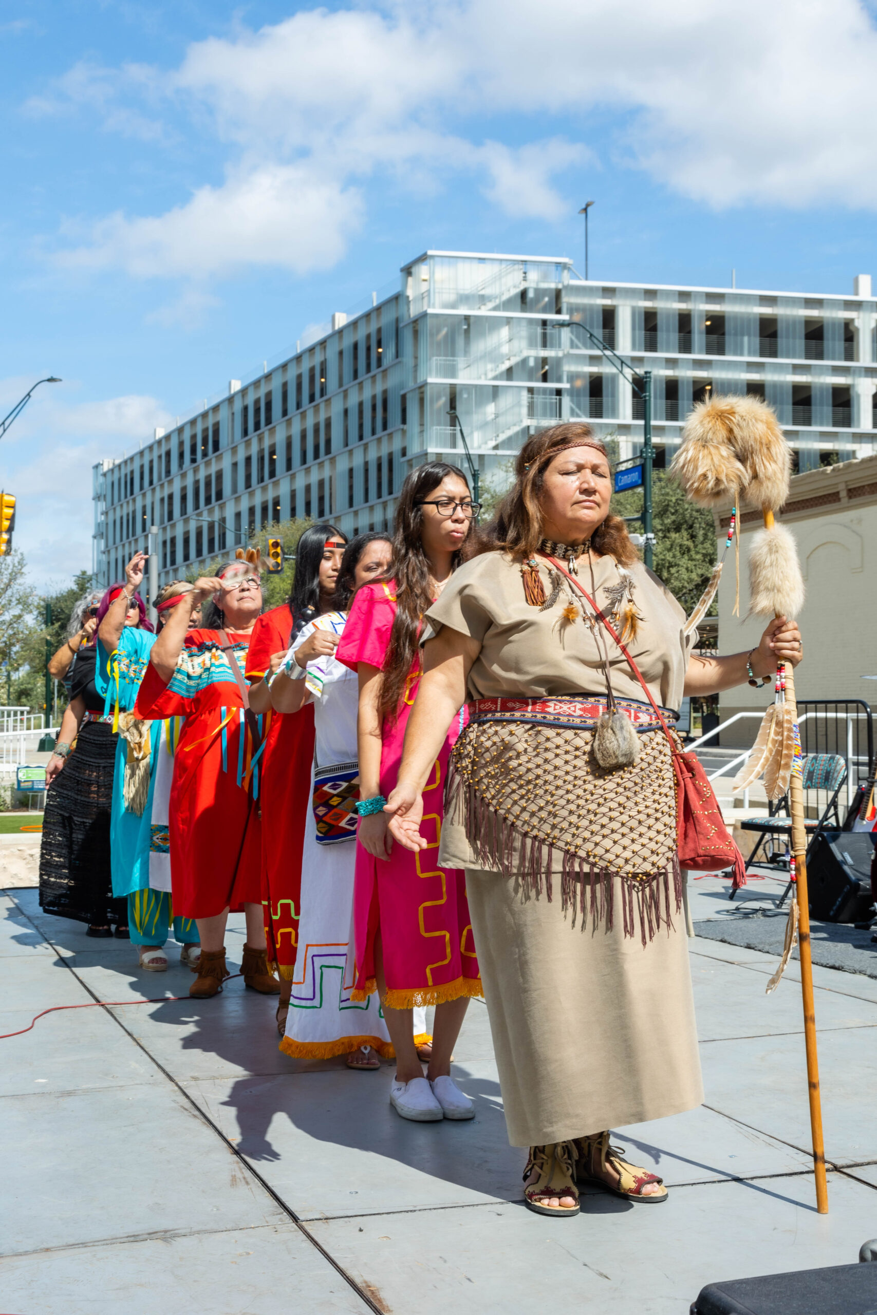 Native American Tribes lead prayer ceremony