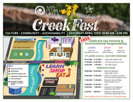 Map and Schedule of Creekfest Event