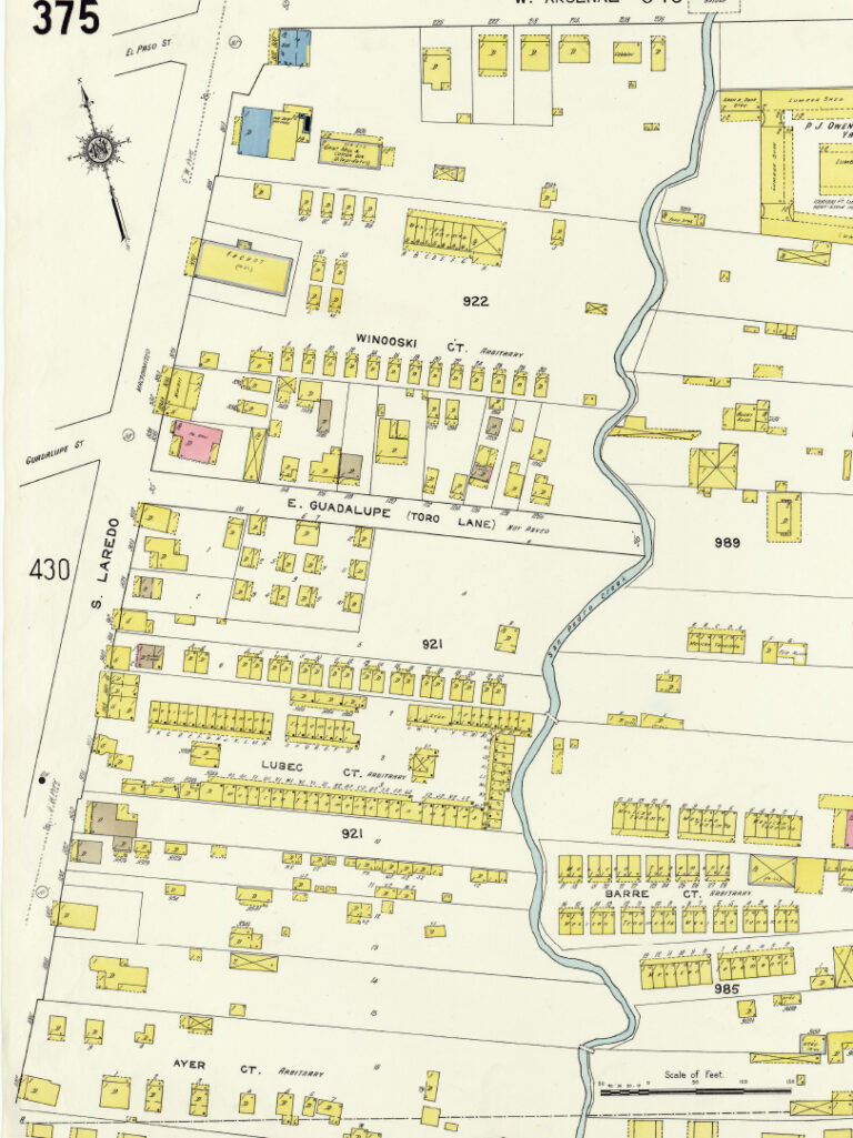 Source: “Insurance Maps of San Antonio, Texas.”
Sanborn Map Company, 1912.
